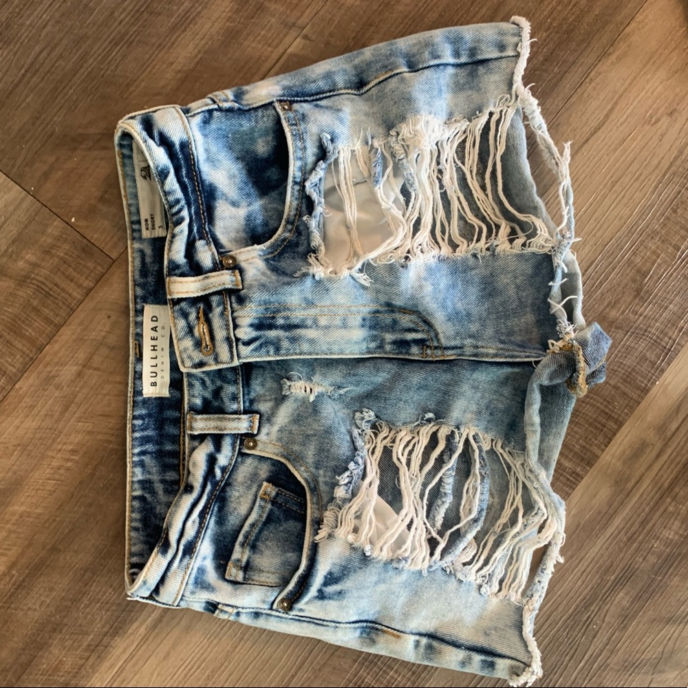 Ripped Jean shorts